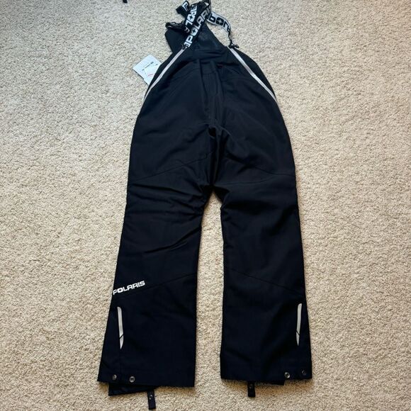 Polaris Women’s Snowmobile Pants Snow Bibs Size Small New with Tags NWT Black - Picture 10 of 10